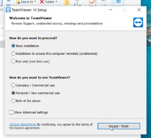 Quá trình tải teamviewer 14 và cài đặt