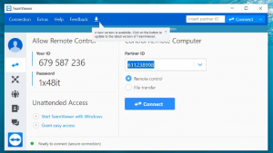 Giao diện teamviewer 14 full