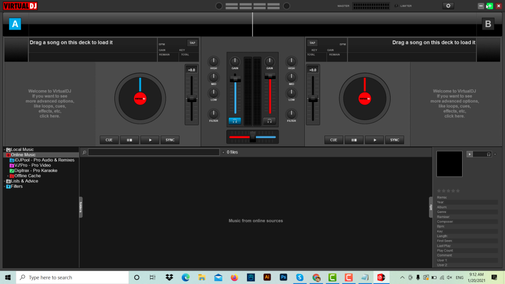 Giao diện Virtual DJ 8