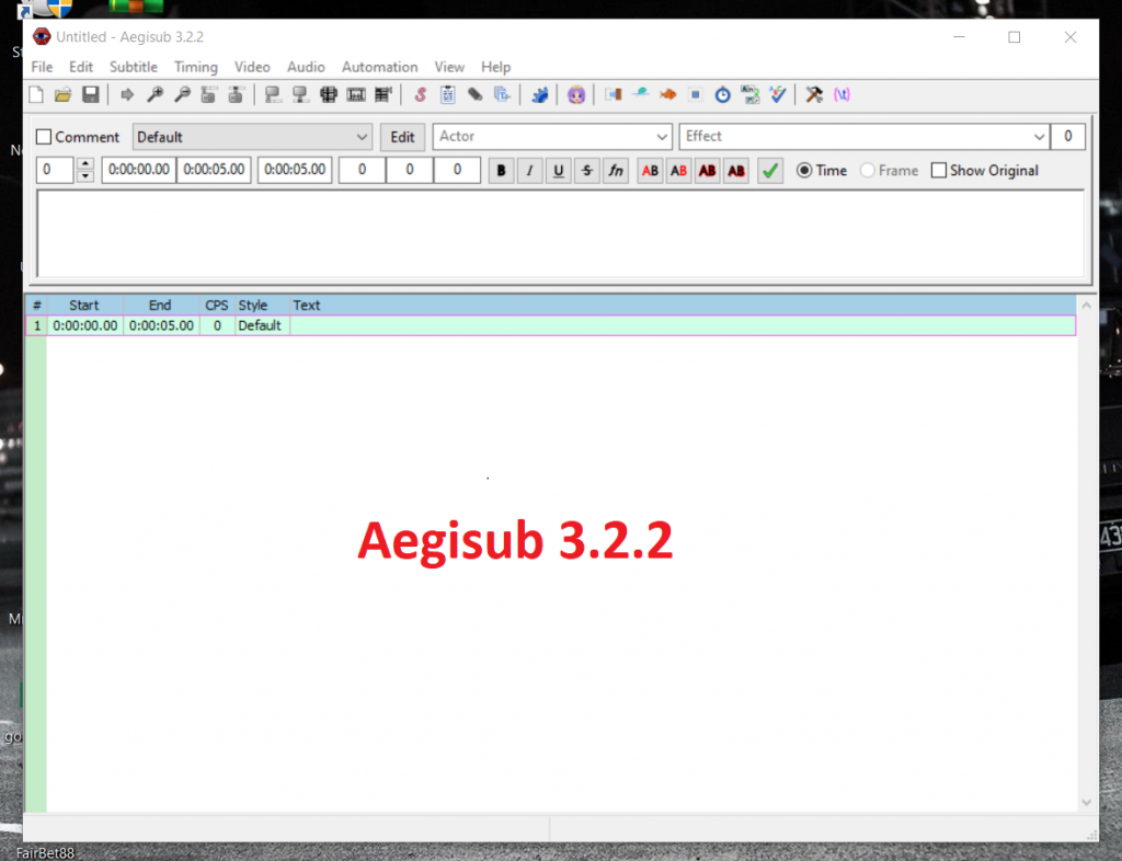 Tải Aegisub Full Crack phiên bản 3.2.2