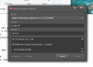 Quá trình crack Lightroom CC 2017