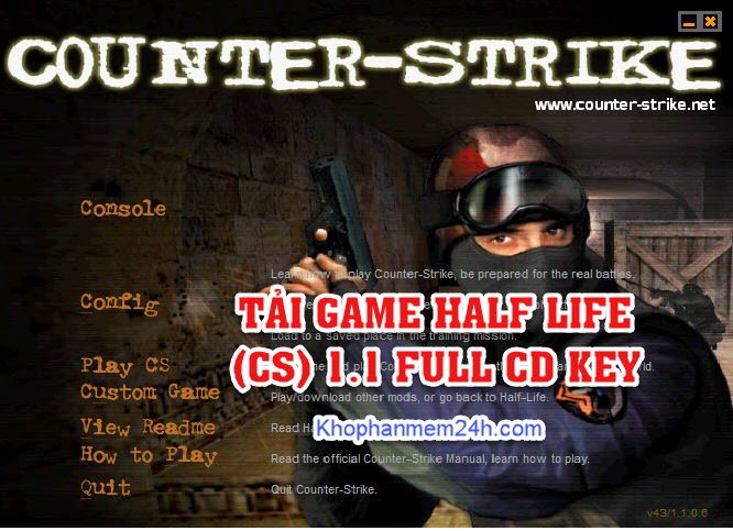 Tải Game Half Life 1.1 Full CD Key-Game bắn súng huyền thoại - Download123.vn