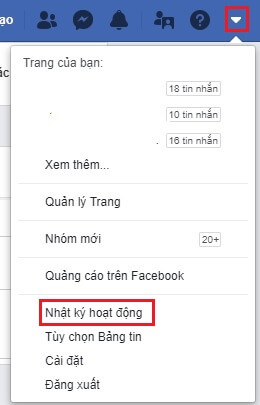 cài đặt trên facebook