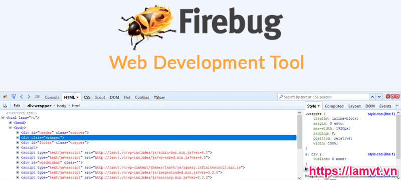 Phần mềm viết code PHP Firebug