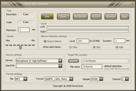 Donar MP3 Recorder 2.2.0.0