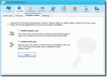 Wlording AntiSpyware 2.7.5