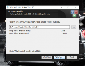Quá trình cài đặt Unikey Vista 2
