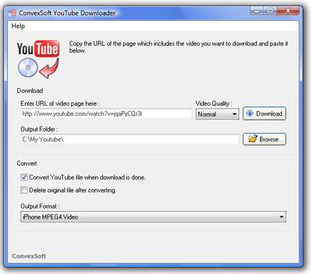 ConvexSoft YouTube Downloader 1.7