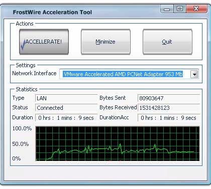 FrostWire Acceleration Tool