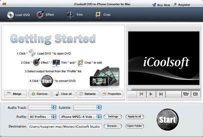 iCoolsoft DVD to iPod Touch Converter