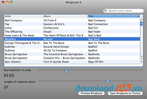 iRingtunes for Mac