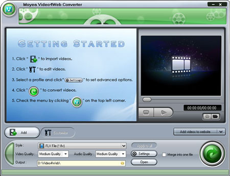 Moyea Video4Web Converter 1.6.2.0