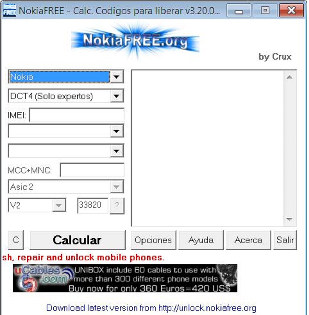 NokiaFree Unlock Codes Calculator 