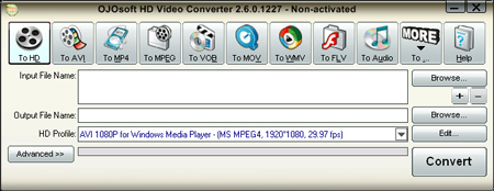 OJOsoft HD Video Converter 2.6.8.0616