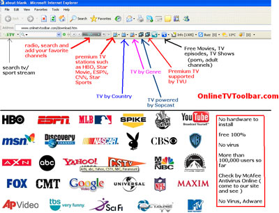 Online TV Toolbar 4.5.187.7