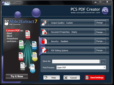 PCS PDF Creator