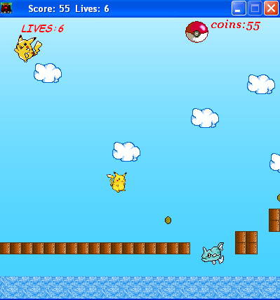 Giao diện Game Pikachu Adventure 1.2