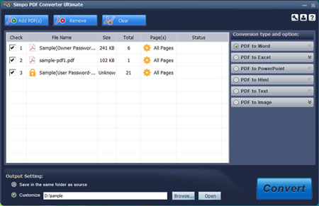 Simpo PDF Converter Ultimate 1.1