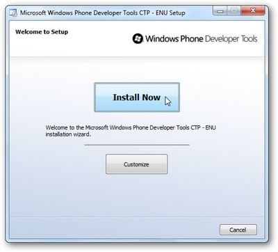 Windows Phone Developer Tools CTP 4