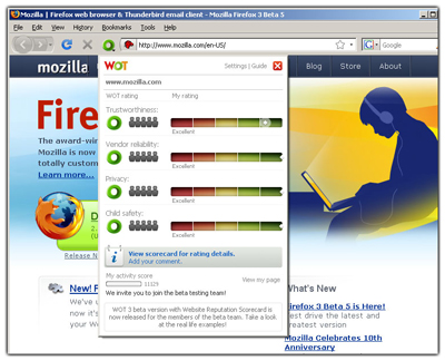 WOT for Firefox