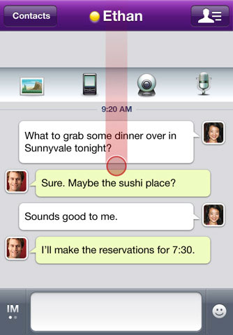 Yahoo! Messenger for iPhone